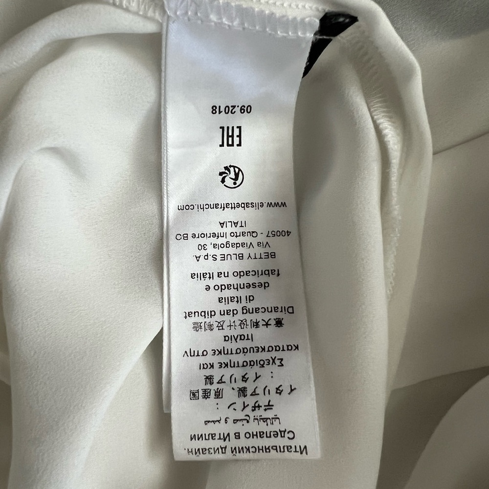 Elisabetta Franchi White Women's Blouse - Picture 8 of 8